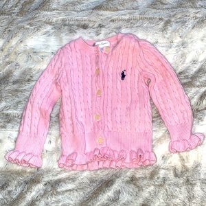 Ralph Lauren button up sweater for 9 month old baby